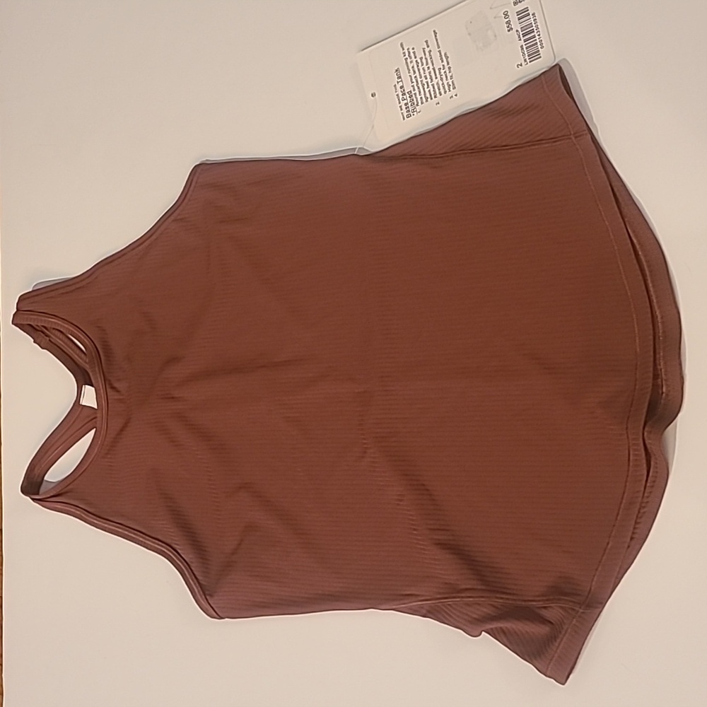 #82 NWT Lululemon Base Pace Ribbed Tank size 2 t1192